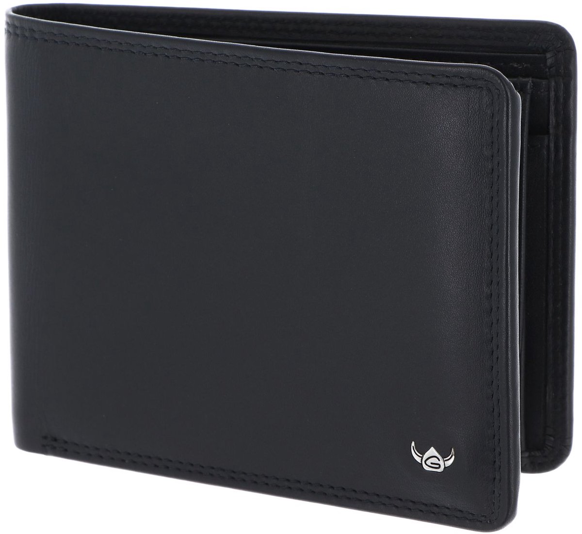 Golden Head Leren portemonnee Polo RFID Protect Scheintasche 1125 Schwarz zwart