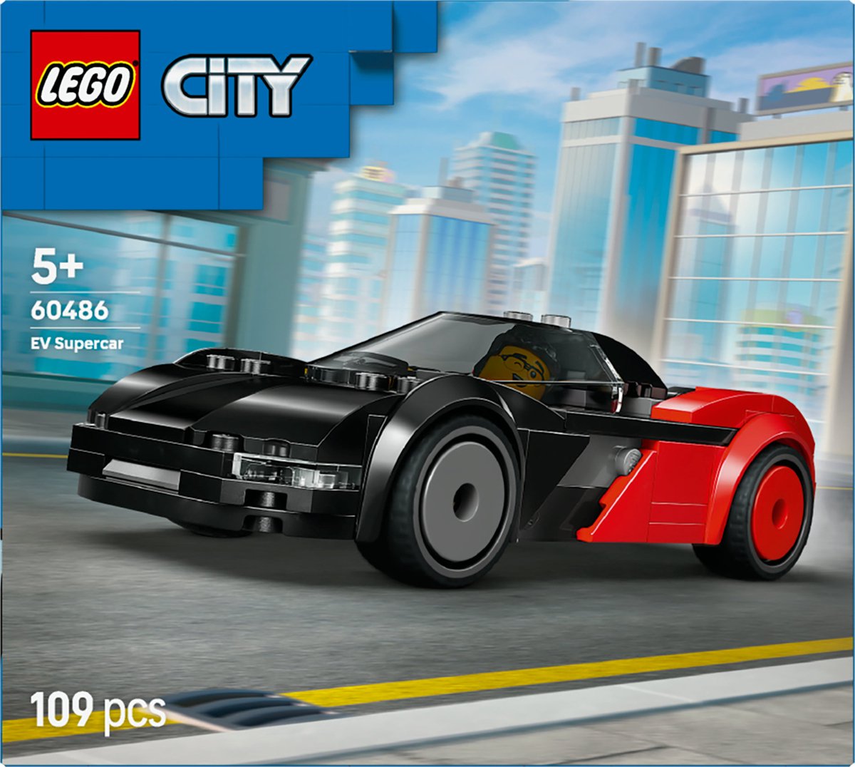 LEGO City EV Supercar Auto Bouwpakket met Speelgoed voor Kinderen met Minifiguur - 60486 — afbeelding 18
