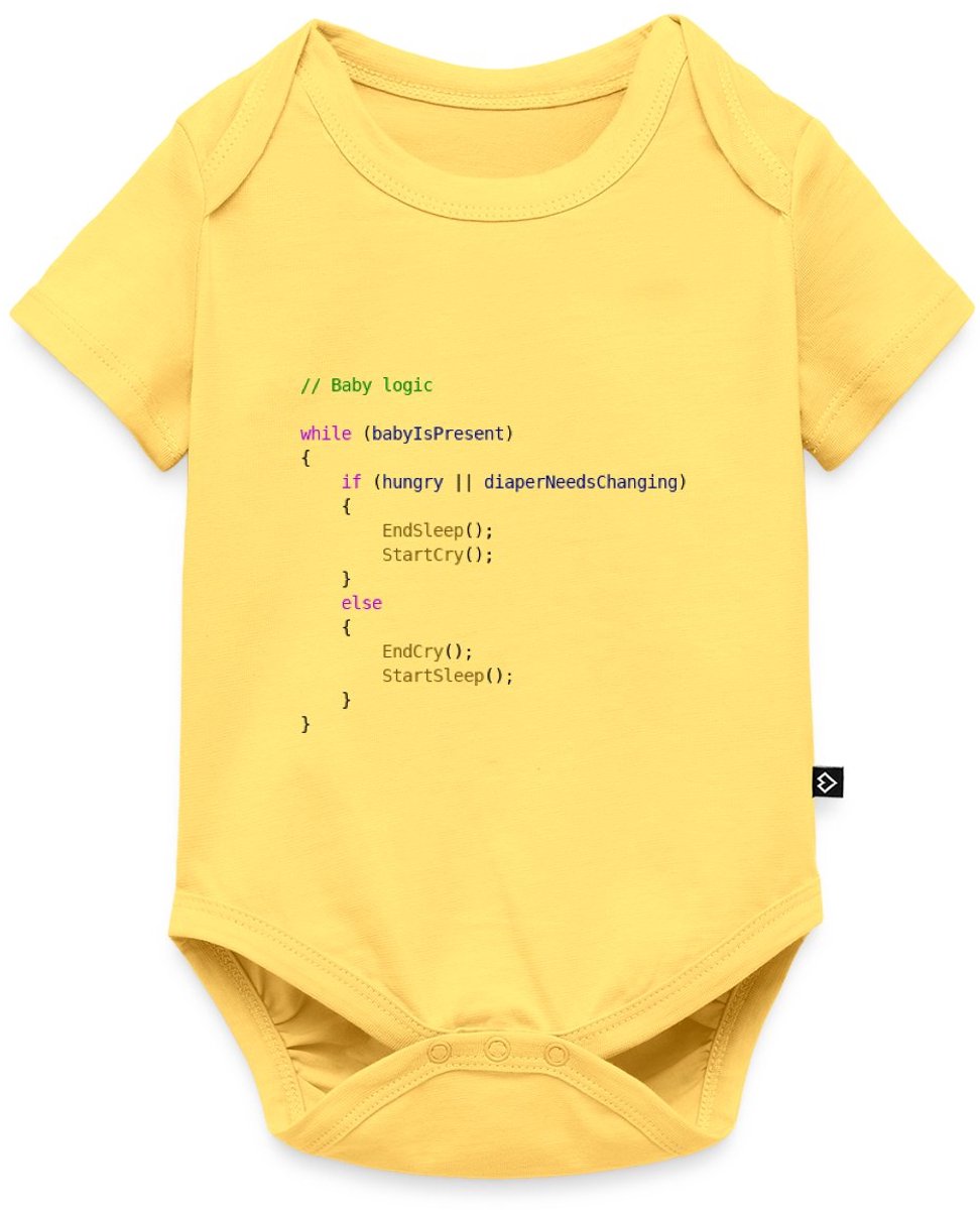 Baby Logica Programmeur Cadeau Baby Rompertje Met Korte Mouwen