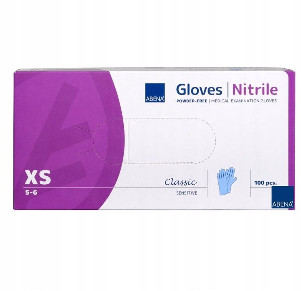 Classic Nitril Handschoenen – Blauw – Maat XS – Poedervrij – 100 stuks