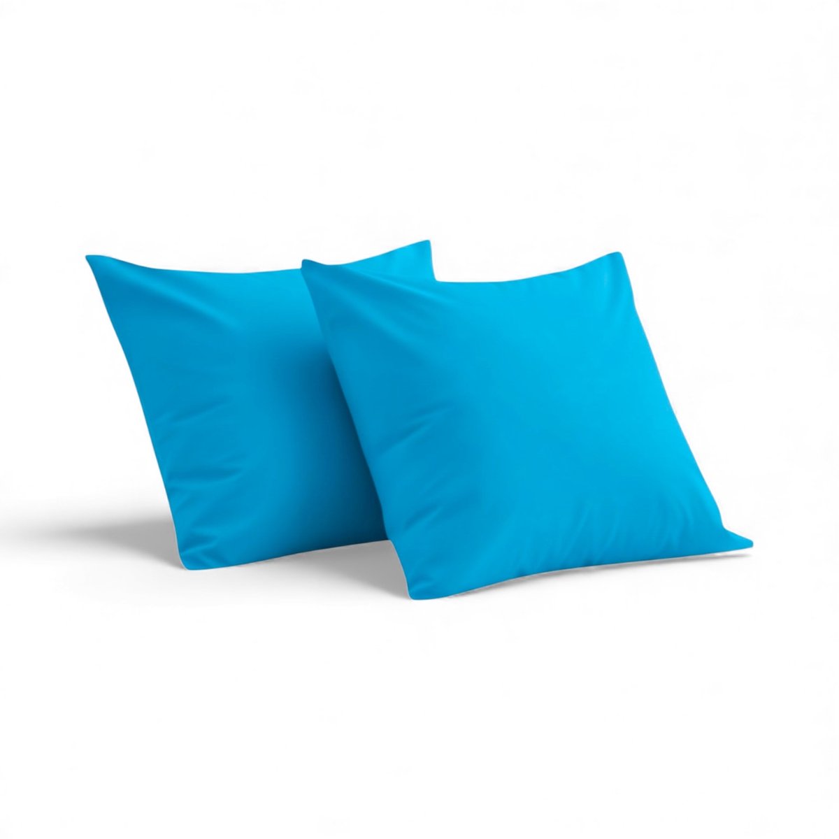Kasteel - Kussenslopen - 60x70 cm - FelBlauw - 100% Katoen - Set Van 2 Stuks