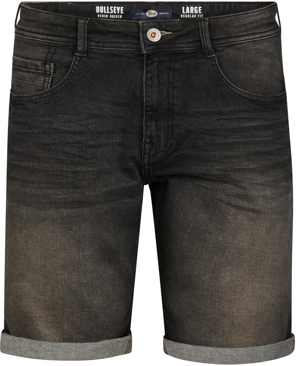 Petrol Industries - Heren Bullseye Regular-fit Jeans Short DesertFox - Zwart - Maat S
