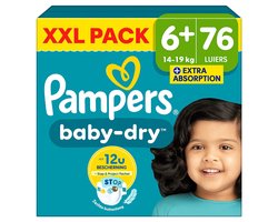 Pampers - Baby Dry - Maat 6+ - Mega Pack - 76 luiers - 14/19KG