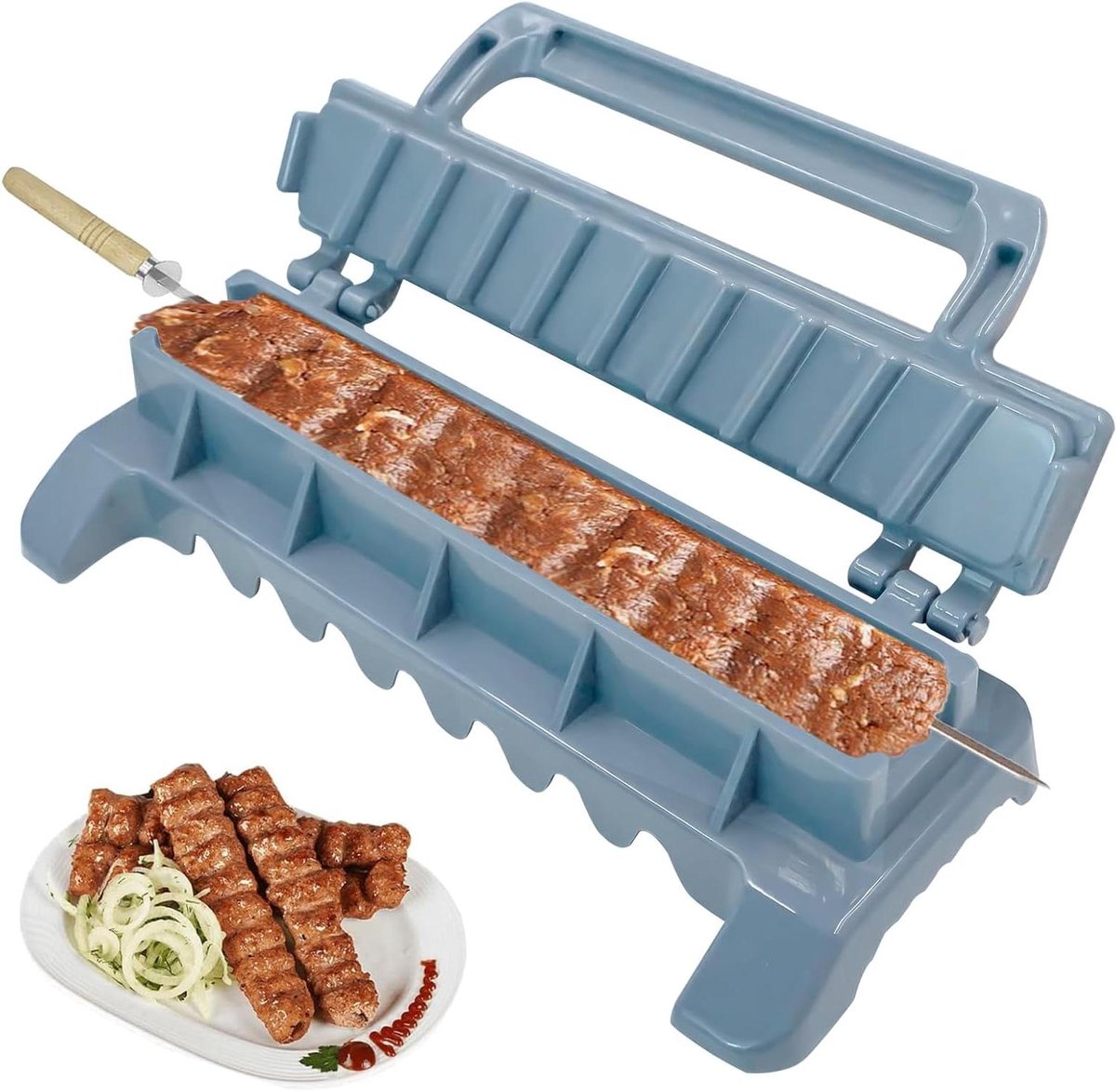 Cosensi - Kebab Maker voor gemakkelijk BBQ-en met draagbare grillspiesen