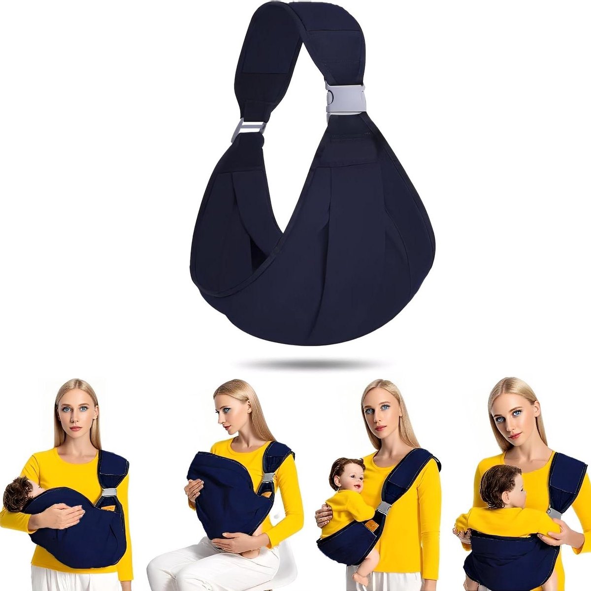 Cosensi - Babydrager omhullend verstelbare draagdoek ademend pasgeborene newborn draagdoek
