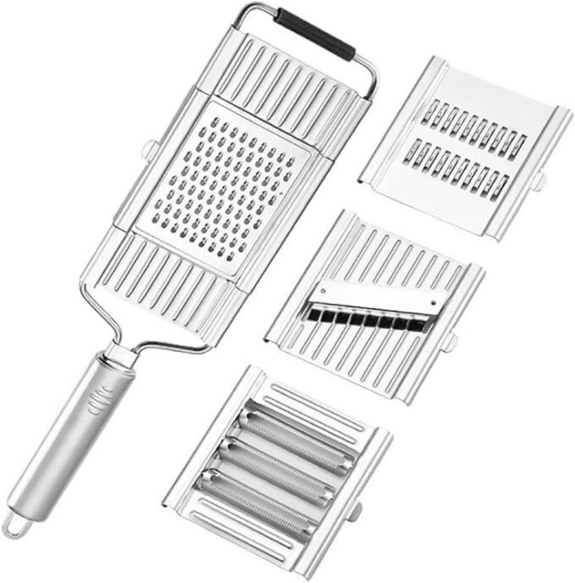 Home & Marker - Groentesnijder - 3-in-1 - Inclusief 4 Extra Messen - RVS - Snijden Raspen Hakken - SLICEIEST