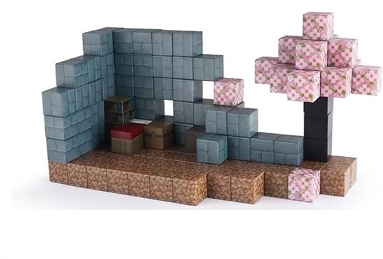 Magnetische bouwstenen Kersenbloesemhuis 130 stuks