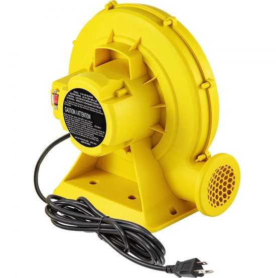 Mila Shop Elektrische springkussenblazer 450W - Blower - Luchtpomp - Radiale ventilator luchtblazer 220-240V - Radiale blower - Draagbare blaaspomp voor springkussen/waterglijbaan - Pomp met handvat — afbeelding 4