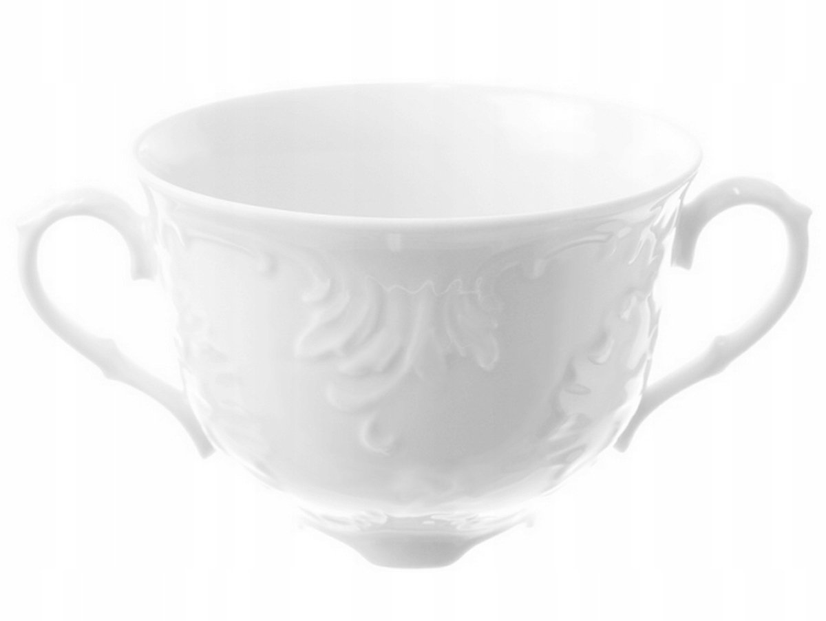 Rococo Bulionówka 330ml - Klassiek Wit Porselein