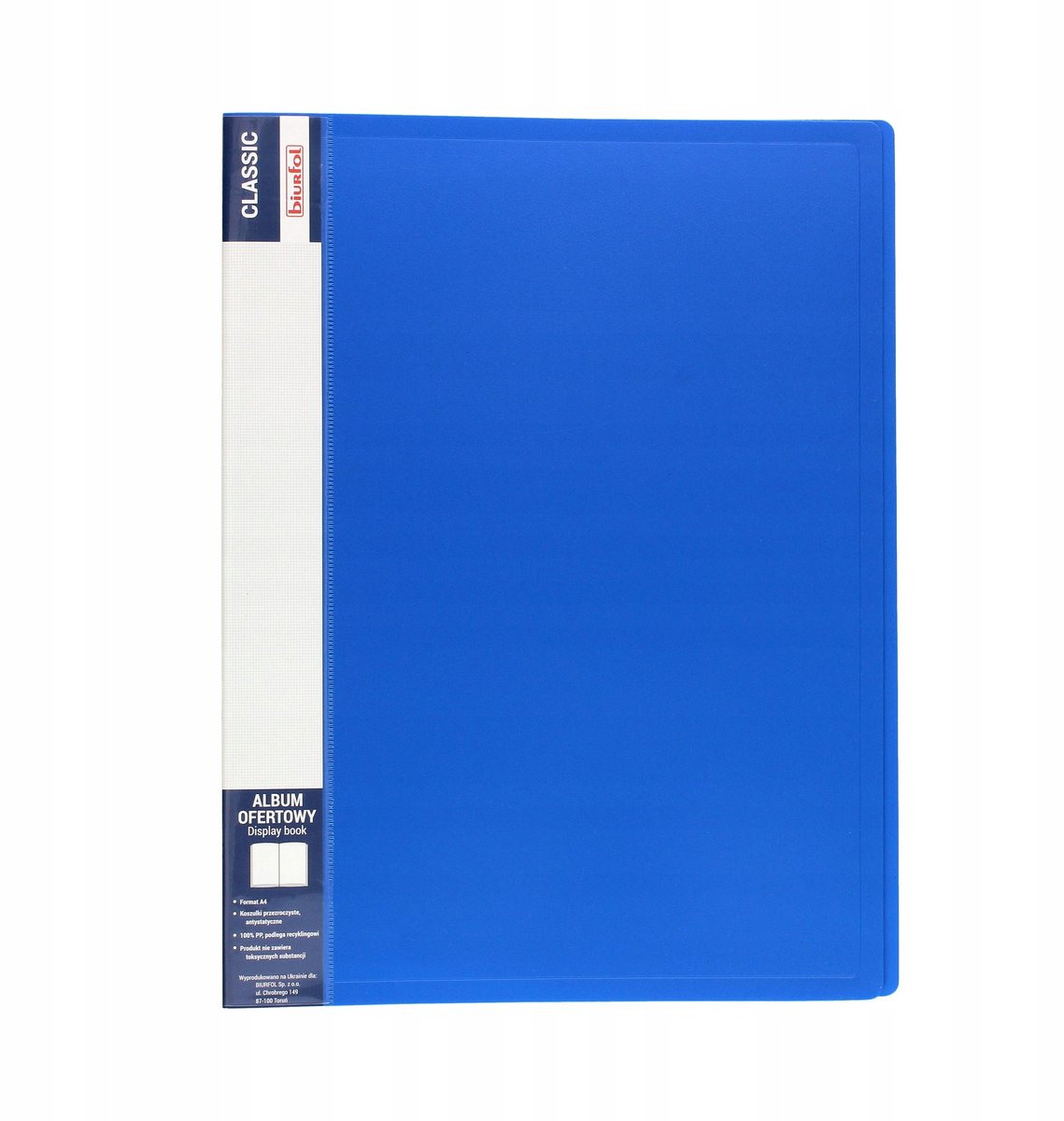 Biurfol Album Ofertowy Classic A4, 10 Vellen, Blauw