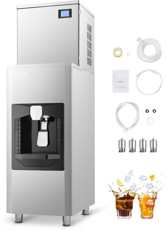 Commerciële IJsmachine 181 kg Met Dispenser