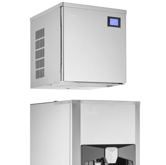 Commerciële IJsmachine - IJsblokjesmachine met Dispenser - Productie 181 kg/dag - Opslag 80 kg - Automatische Uitgifte 9 kg/min - Zelfreinigend - Touchscreen Bedieningspaneel - Horeca van Merkloos — afbeelding 5
