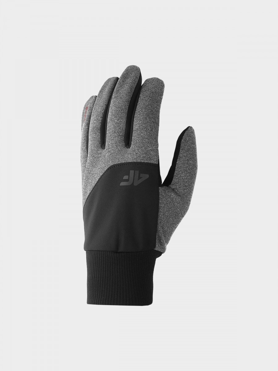 4F Softshell Winter Handschoenen Uniseks Touchscreen Grijs