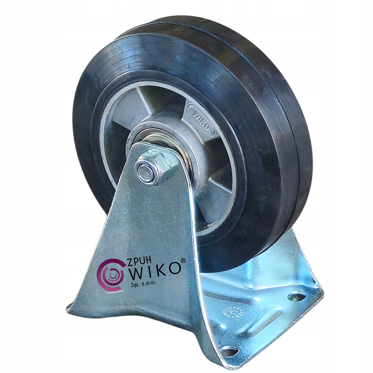 Wiko Zwenkwiel 160mm 300kg met Aluminium Velg en Rubberen Band