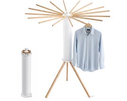 Droogrek - 121xØ112 cm - wit/naturel