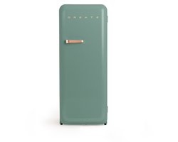 CREATE - Koelkast in retrostijl - Sage - Handvat Roségoud - FRIDGE RETRO 281L