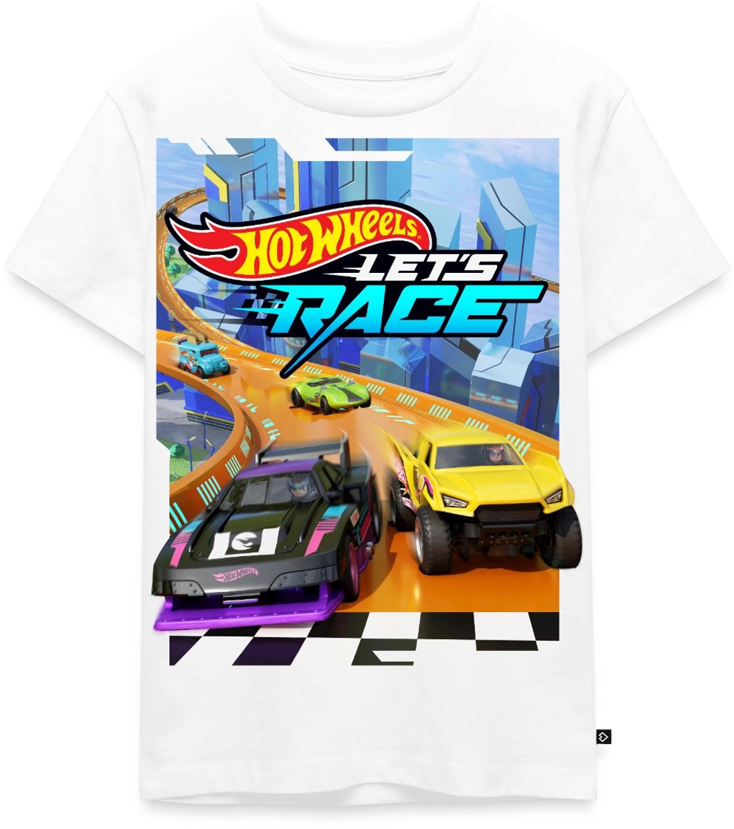 Hot Wheels Design Laten We Rennen Premium T Shirt Kinderen