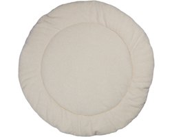 MamaLoes Teddy Boucle Naturel 90 cm Rond Omkeerbaar Boxkleed