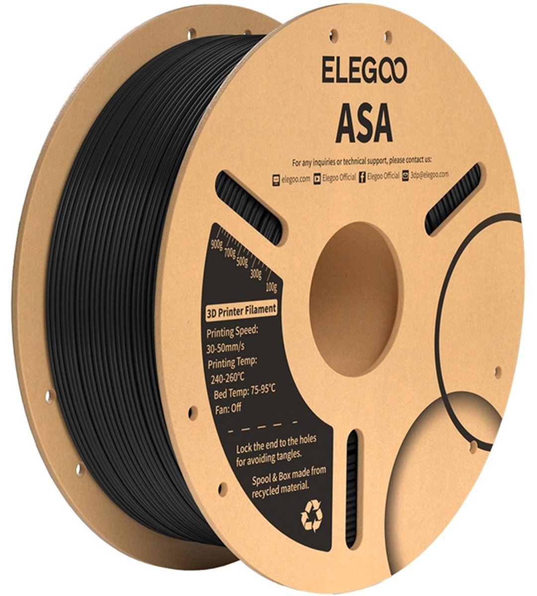 Elegoo Asa 3D-Printerfilament Voor Hoogwaardige Printingmodellen