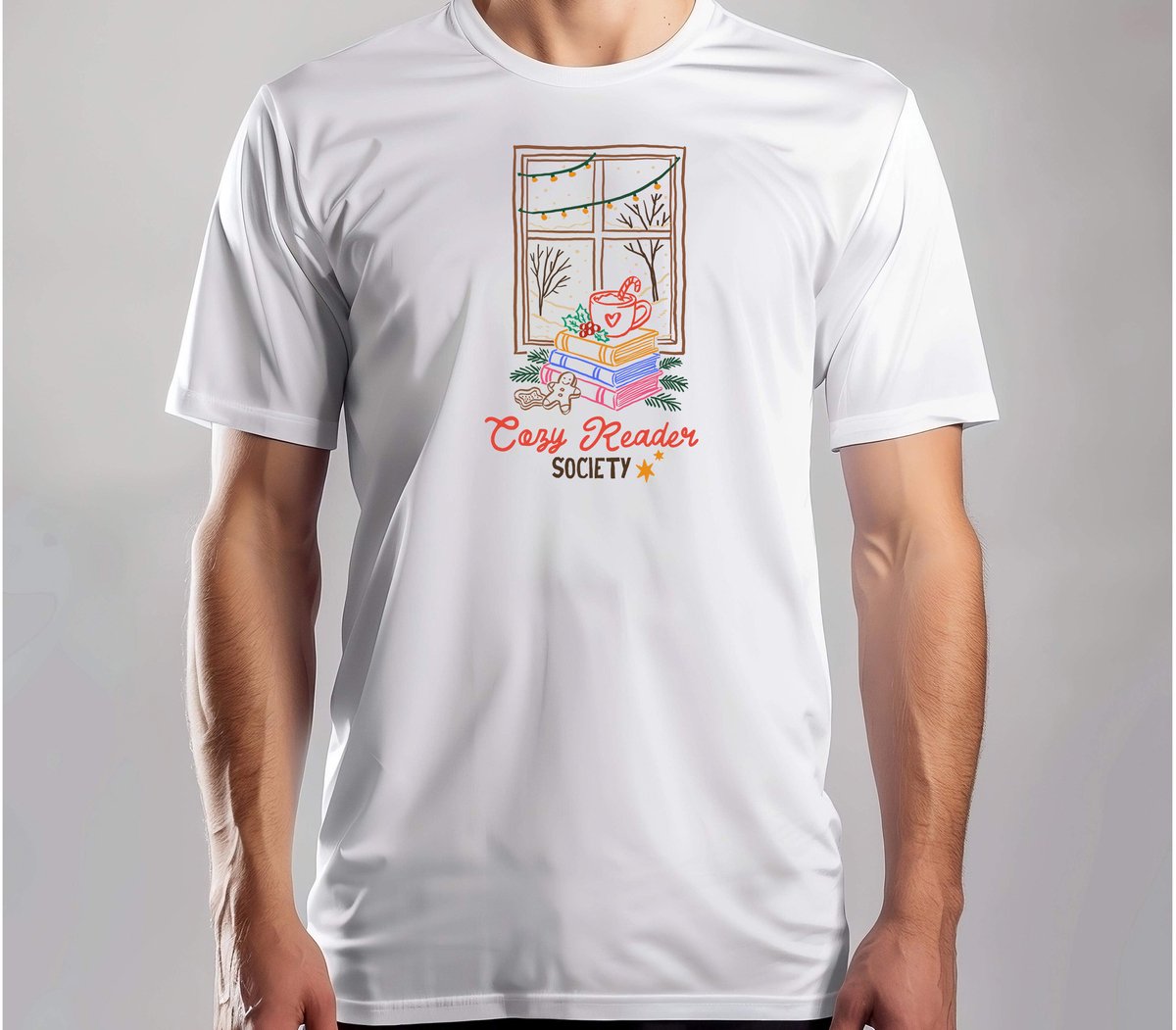 Cozy Readers Society - T Shirt - MerryChristmas - ChristmasVibes - Funny - Sarcasm - VrolijkKerstfeest - Kerstmis - Grappig - Sarcasme - Book