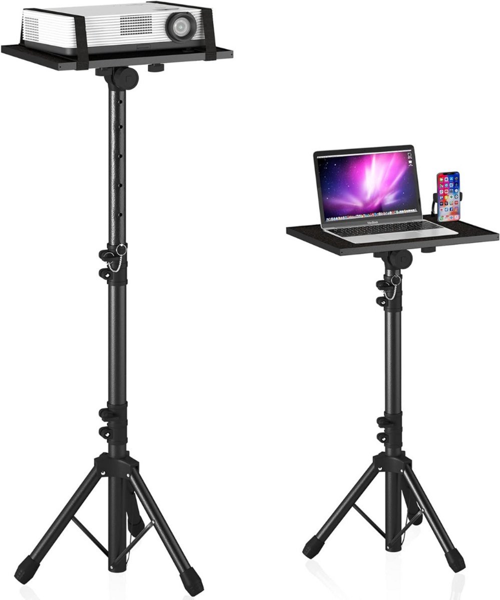 Thuys – Projector Statief – Beamer Statief – Met Laptop Verdieping – Verstelbaar Standaard