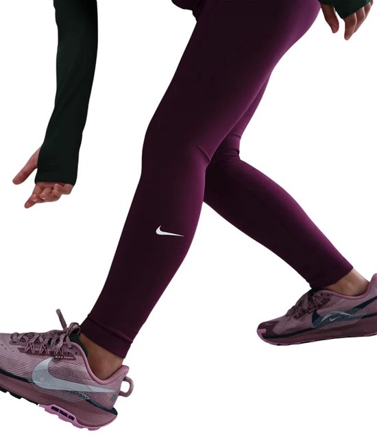 Nike One Dri-FIT Legging - Bordeaux - Maat XL (158/170) - Meisjes- Kids van Nike — afbeelding 4