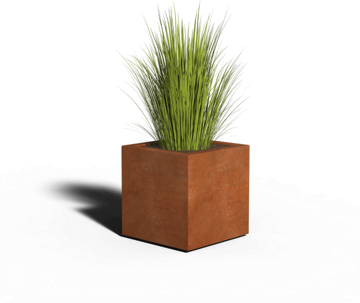 Cortenstaal Plantenbak Vierkant | Gelast | 50 x 50 x 50 | Zonder bodem
