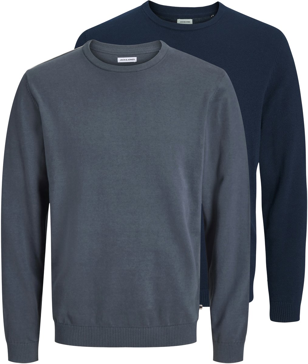 JACK&JONES - JJEBASIC KNIT CREW NECK 2PK MP Heren Trui