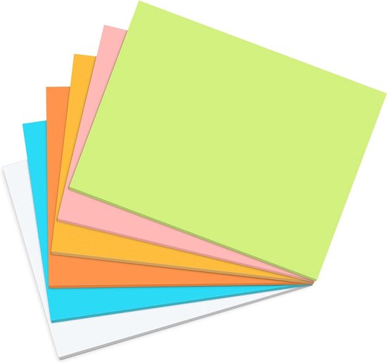 Eagle 75x125 mm 4 lü Neon Renk Sticky Yapışkanlı Not Kağıdı 100 Yaprak 6