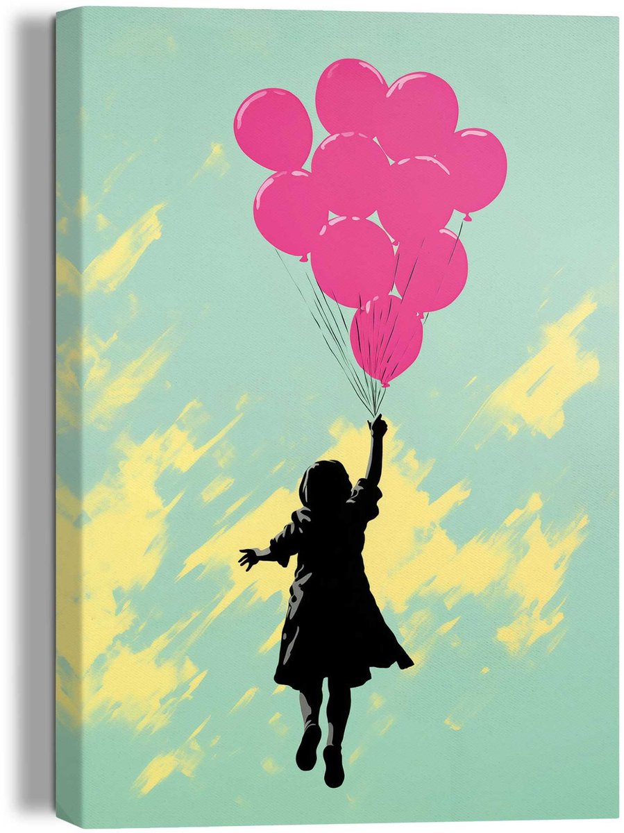 Schilderij Balloons Up - 30 x 20 - Canvas - REINDERS