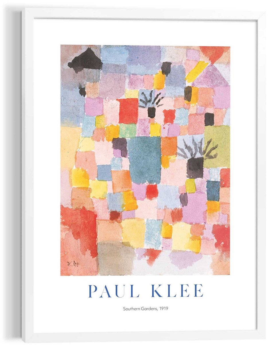 Schilderij Paul Klee - Southern Gardens - 70 x 50 - Hout - REINDERS