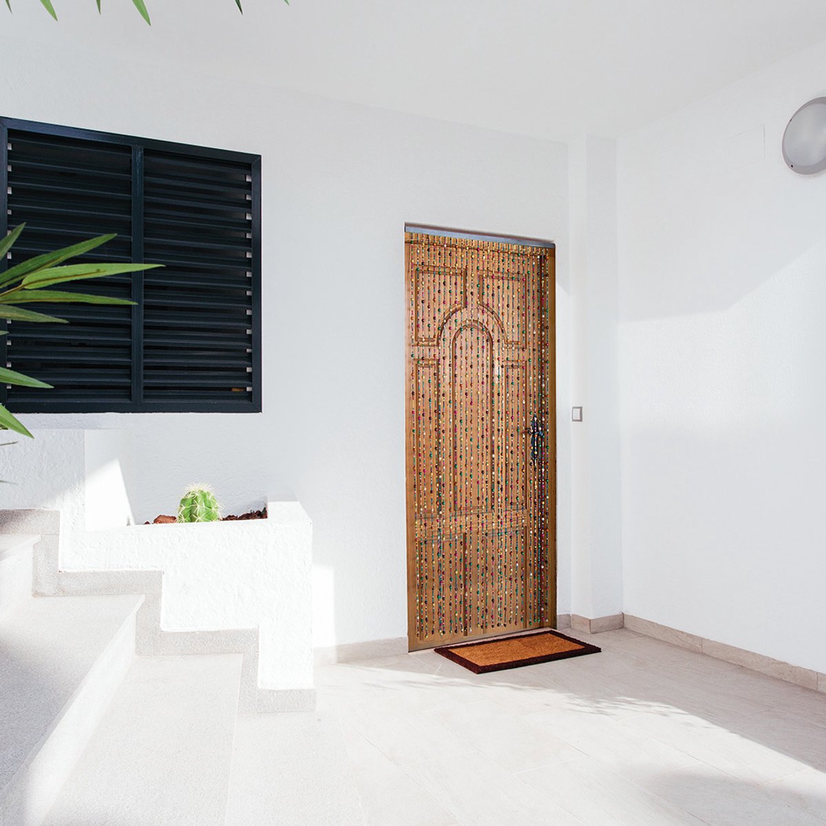 Jekra Vliegengordijnen - houten kralen vliegengordijn - Rio de Janeiro - 90x200 cm