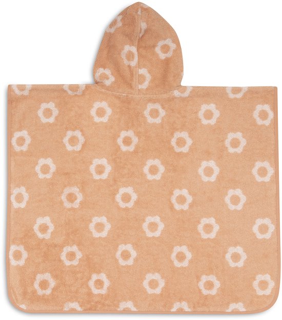 Jollein Badponcho - 100% Badstof - 1-2 jaar - Jacquard - Flower Reversible van Merkloos — afbeelding 3