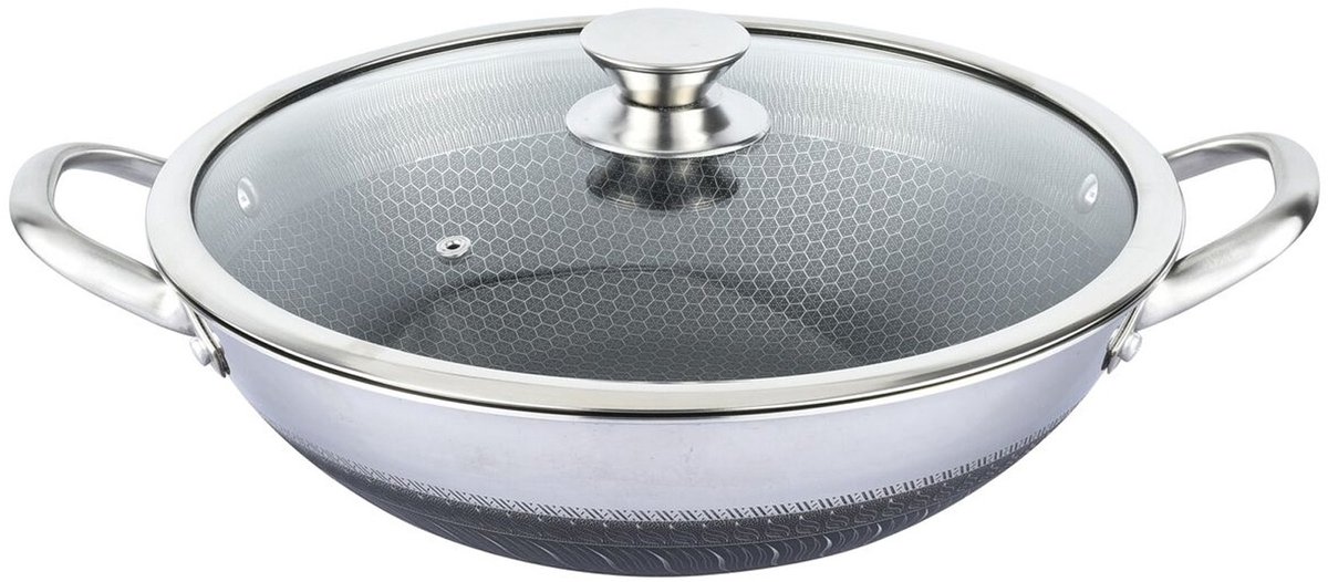 Wokpan XXL-grote wokpan-Cheffinger Wokpan XXL - 40cm