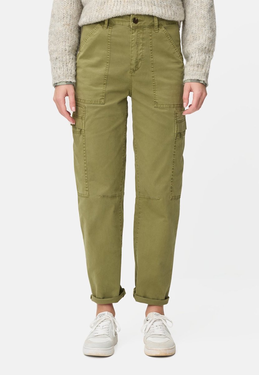 camel active Cargobroek gemaakt van katoenmix - Maat womenswear-34/32 - Olijf