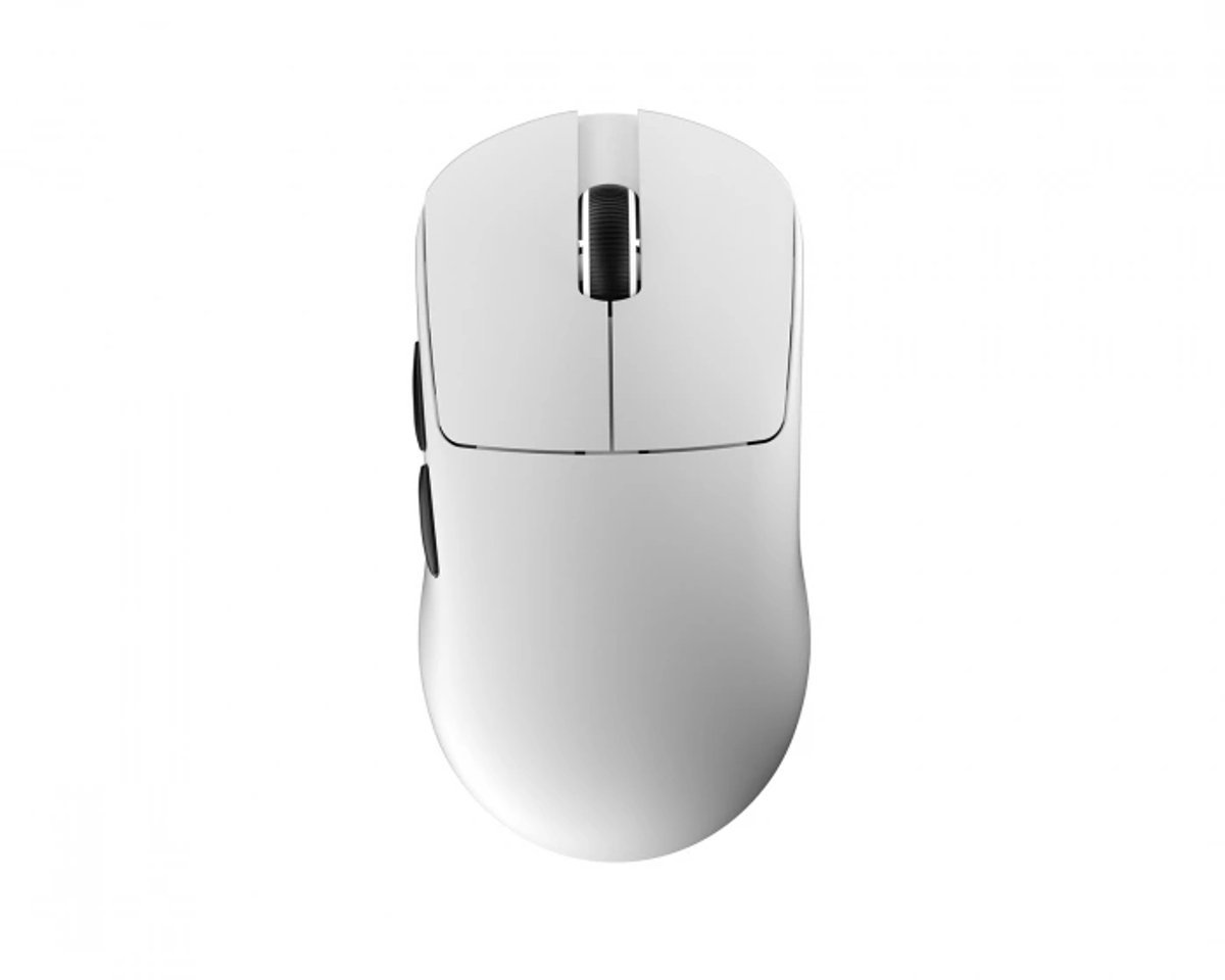MADLIONS MAD G - Lichtgewicht Gaming Muis - PAW 3395 Sensor - Huano Ice Berry Pink Switch - 1K Bedraad + 8K Draadloos - 250mAh - Wit