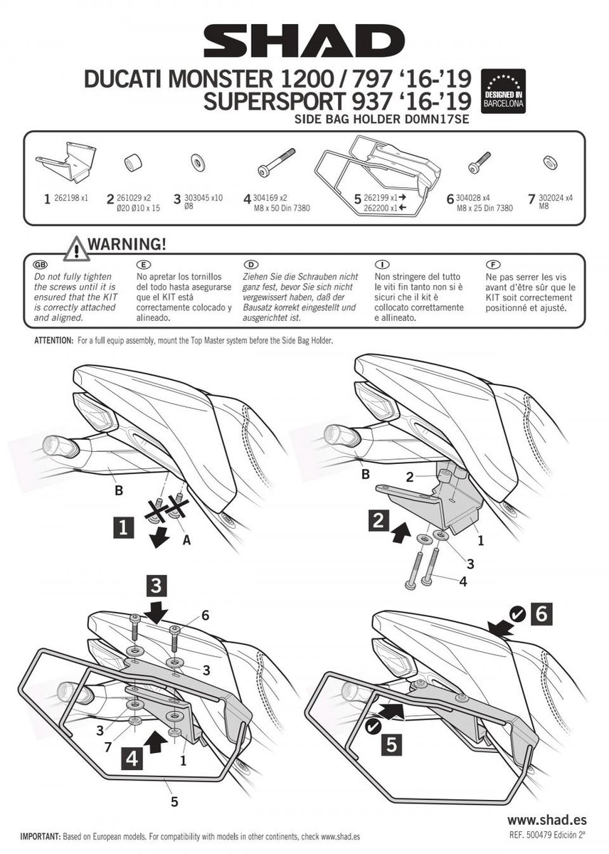 Support de top case Shad pour Auto Neuf