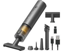 HOTO AutoCare Air Duster & Vacuum – 4-in-1 Draadloze Luchtblazer & Handstofzuiger met 20.000 Pa Zuigkracht – 3 Vermogensstanden – 5 Opzetstukken – USB-C Opladen – Draagbaar Reinigingsapparaat voor Auto, Huis & Bureau