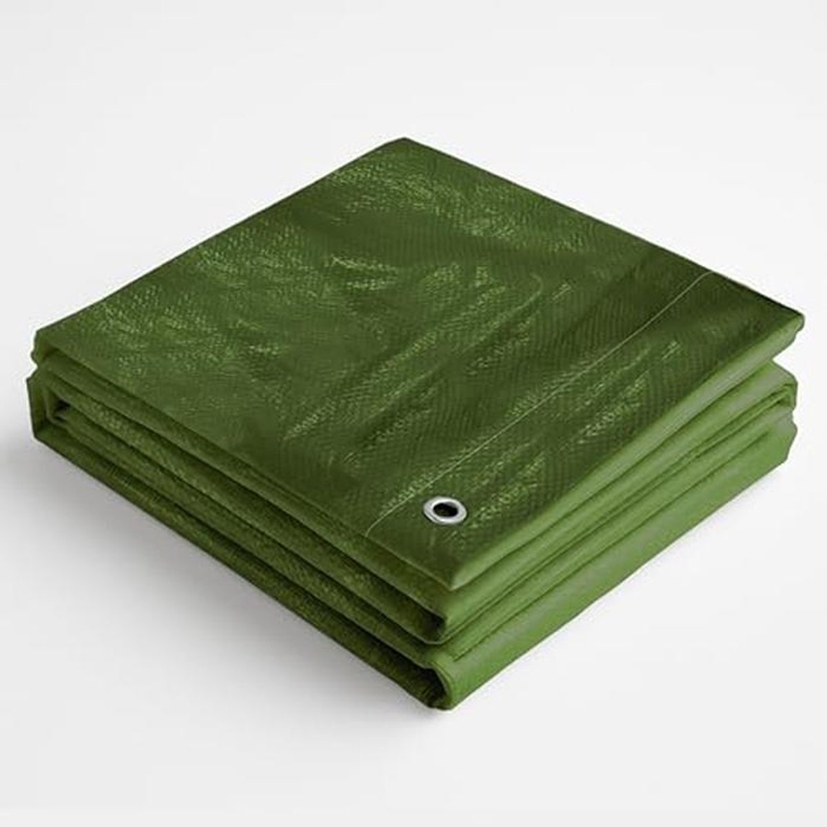 Afdekzeil 260g/m², Groen, 4m x 6m, UV-bestendig en Waterdicht Zeildoek met Bevestigingsringen