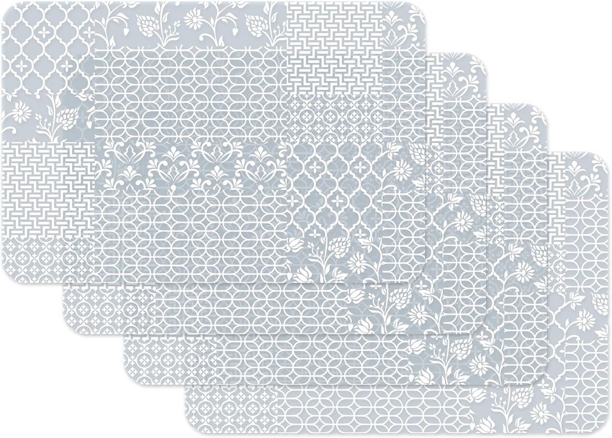 Afwasbare placemats voor eetkamer - Set van 4 - Polypropyleen - 45 x 30 cm