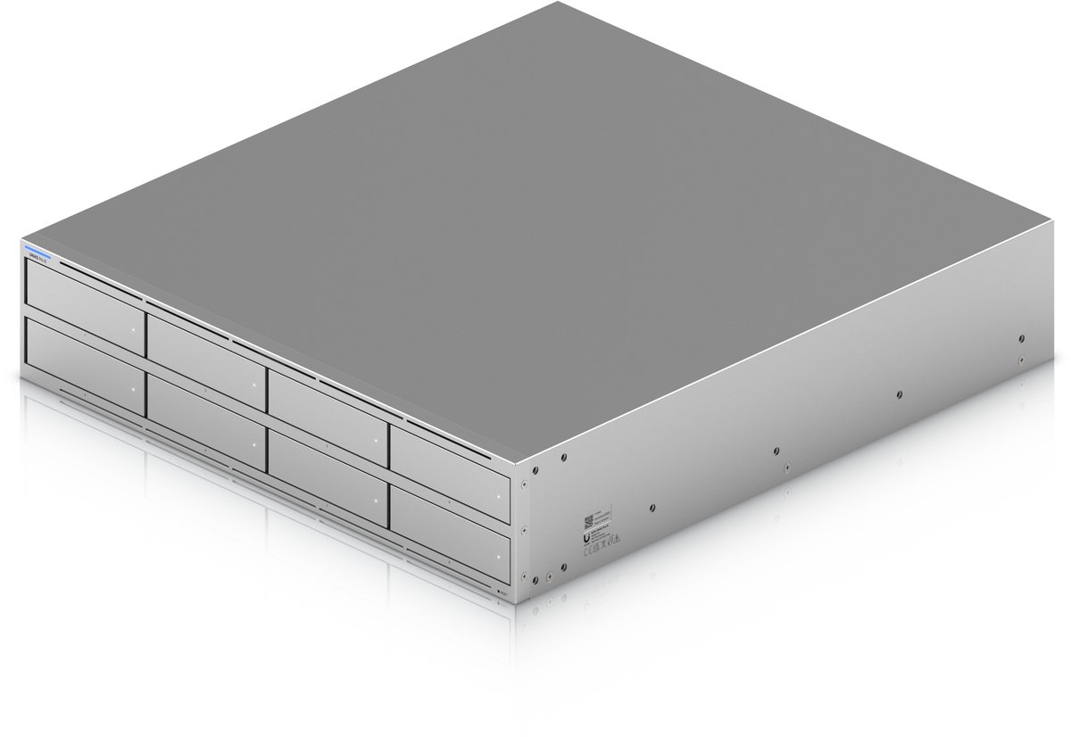 Ubiquiti UNAS-PRO-8 data-opslag-server NAS Rack (2U) Cortex-A Cortex-A57 16 GB Grijs