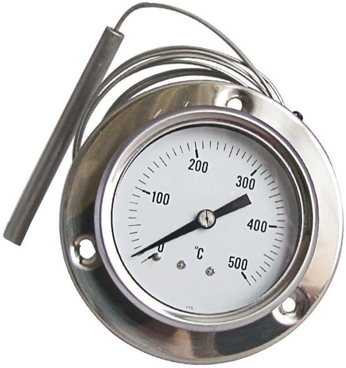 Oven en Grillthermometer 0 tot 500 °C met Flexibele Probe van 160 CM