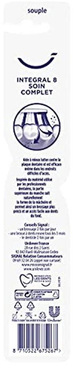 Zachte Tandenborstel Integral 8 voor Perfecte Mondhygiëne - Recyclebaar (12 Stuks)