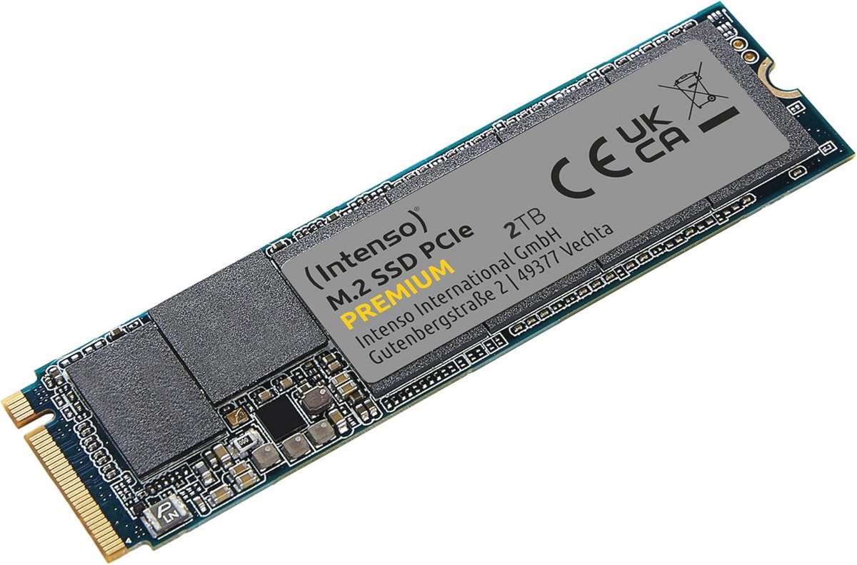 2TB M.2 SSD PCIe met hoge snelheid tot 2100 MB/s - NVMe Solid State Drive