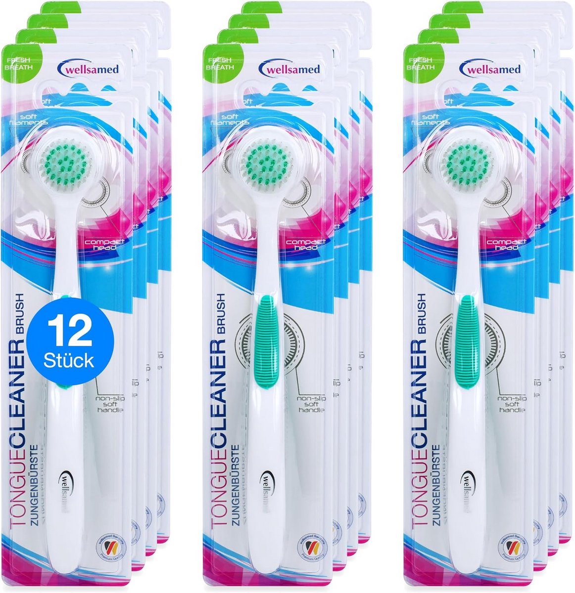 Tongborstels 12 stuks - Effectieve tongreiniger voor optimale mondhygiëne