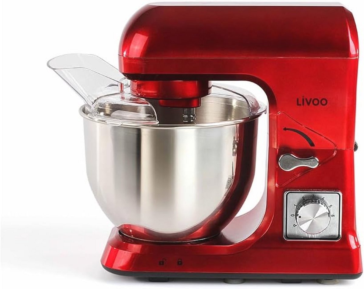 Keukenmachine 1000W - 5L met 6 snelheden en accessoires
