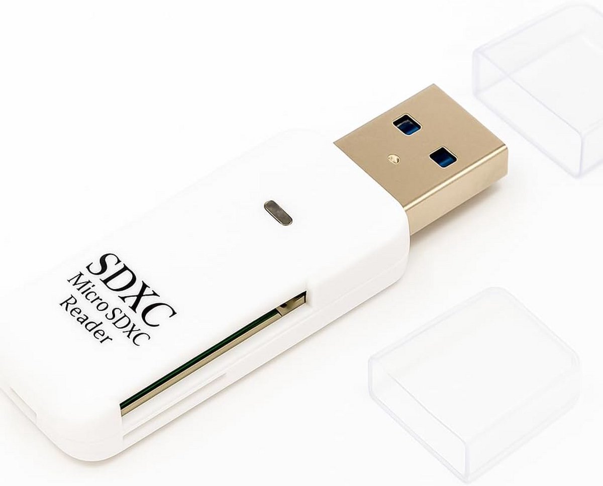 USB 3.0 Kaartlezer - Tot 5 Gbps, Ondersteunt SD/SDHC/SDXC/Micro SD/TF/MMC