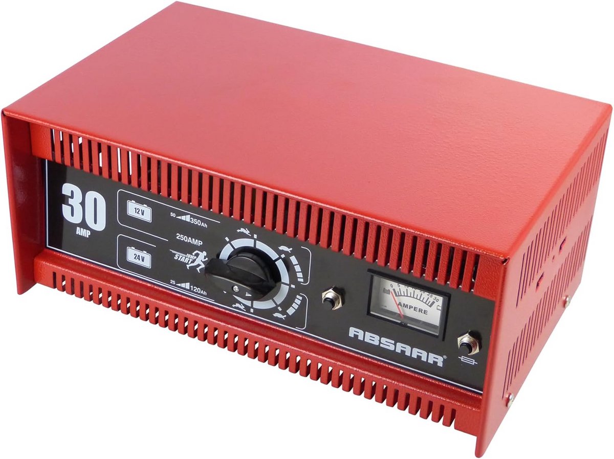 Professionele Acculader 12V/24V 30A met Startfunctie (Jump Starter)
