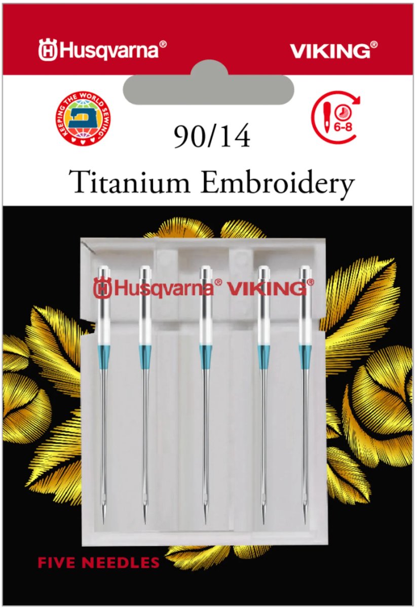 Husqvarna-Viking Borduren / Titanium 90 (5 stuks) Naalden