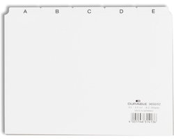 Tabbladen A-Z in A5 Landscape Formaat - 1 Set - Wit